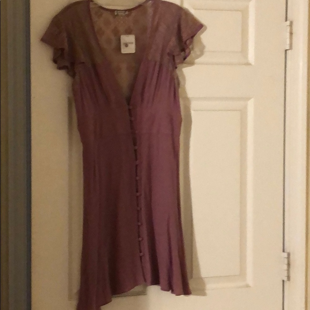 Free People New W Tags Beautiful Deep Purple Dress